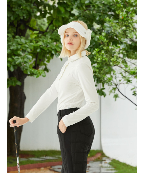 NITINA(ニティナ)の「ベーシックウォームTシャツWH(Tシャツ/カットソー・レディース・ホワイト・SMALL/MEDIUM/LARGE)」の2枚目の写真