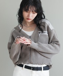 The rejoice（ザ リジョイス）の「フリンジミリタリーカーディガン（カーディガン/ボレロ）」