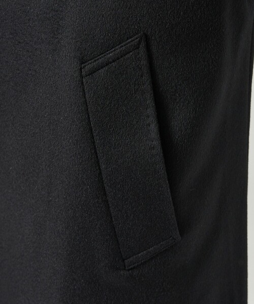 DESIGNWORKS（デザインワークス）の「【カシミヤ混】チェスターコート（ステンカラーコート・メンズ・ブラック/キャメル・46/48/50）」の8枚目の写真