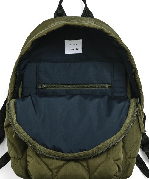 TAION(タイオン)の「TAION タイオン ミリタリー ダウンバッグパック(バックパック/リュック・メンズ・ブラック/オリーブ・FREE)」の5枚目の写真