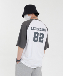 AGOD（エージーオーディー）の「ツートン82Tシャツ[ホワイト/チャコール]（Tシャツ/カットソー）」