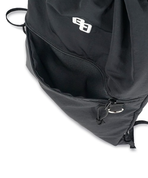 GYDA(ジェイダ)の「GYDA(ジェイダ)ナップサック 缶バッジ付き GY-B444 カジュアル(バックパック/リュック・レディース・ブラック・FREE)」の8枚目の写真