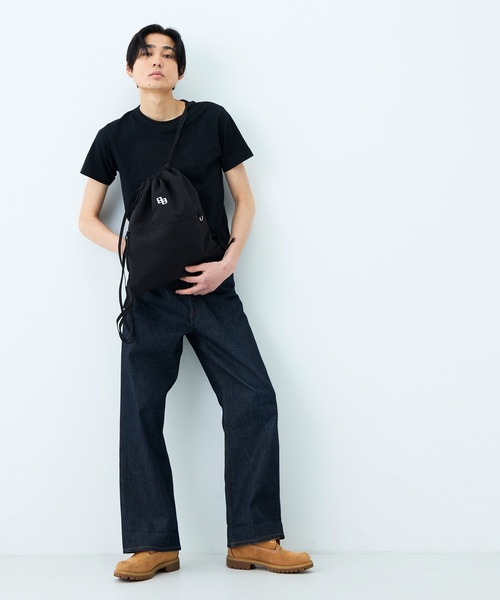 GYDA(ジェイダ)の「GYDA(ジェイダ)ナップサック 缶バッジ付き GY-B444 カジュアル(バックパック/リュック・レディース・ブラック・FREE)」の16枚目の写真