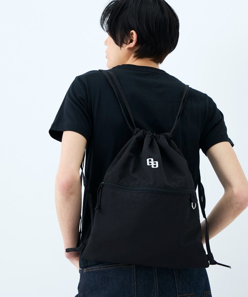 GYDA(ジェイダ)の「GYDA(ジェイダ)ナップサック 缶バッジ付き GY-B444 カジュアル(バックパック/リュック・レディース・ブラック・FREE)」の17枚目の写真