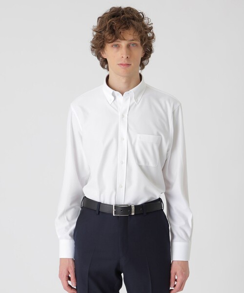 BLACK LABEL CRESTBRIDGE(ブラックレーベル・クレストブリッジ)の「トリコットジャージーボタンダウンシャツ(シャツ/ブラウス・メンズ・グレー系その他/ブルー系その他4/ピンク系その他2/ホワイト・M/S/L/XL)」の5枚目の写真