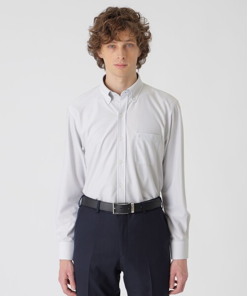 BLACK LABEL CRESTBRIDGE(ブラックレーベル・クレストブリッジ)の「トリコットジャージーボタンダウンシャツ(シャツ/ブラウス・メンズ・グレー系その他/ブルー系その他4/ピンク系その他2/ホワイト・M/S/L/XL)」の10枚目の写真