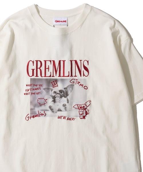 Gremlins / グレムリン】フォトプリント 刺繍MIX クルーネックTシャツ