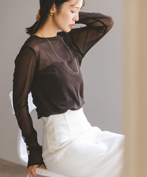 Noble | 《追加》スキンチュールロングTシャツ(Tシャツ/カットソー)