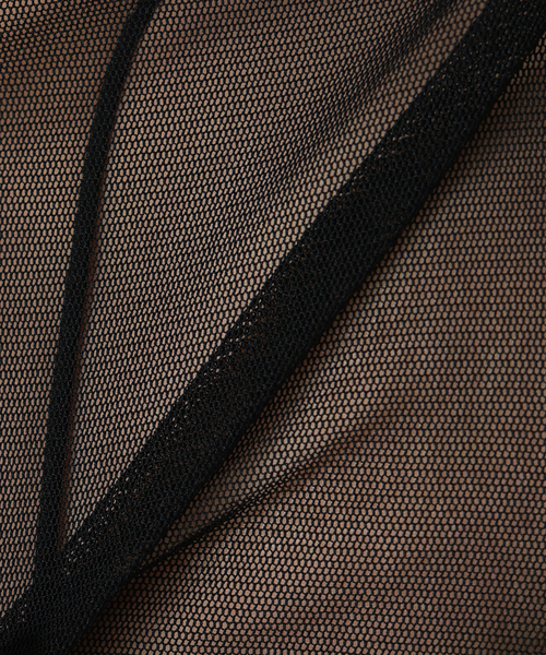 Noble（ノーブル）の「《追加》スキンチュールロングTシャツ（Tシャツ/カットソー・レディース・ブラウン/ホワイト/ブラック・FREE）」の5枚目の写真