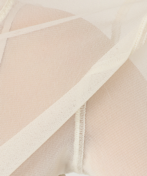 Noble（ノーブル）の「《追加》スキンチュールロングTシャツ（Tシャツ/カットソー・レディース・ブラウン/ホワイト/ブラック・FREE）」の7枚目の写真