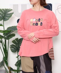 EMAGO タウン刺繍ワイドプルオーバー