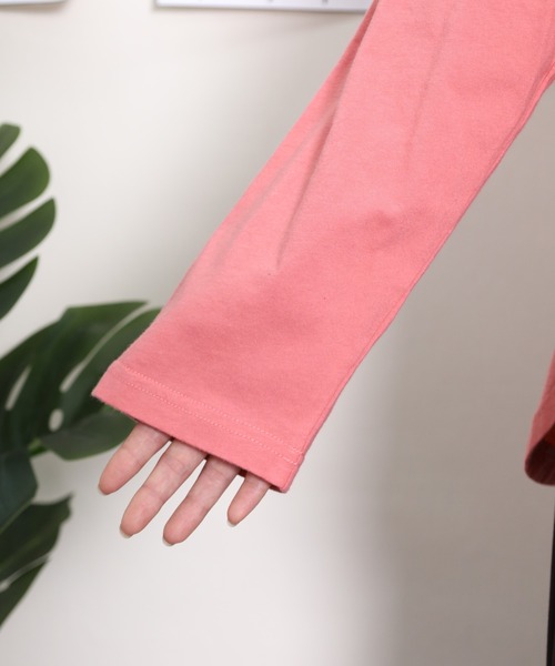 Emago(イマゴ)の「EMAGO タウン刺繍ワイドプルオーバー(Tシャツ/カットソー・レディース・アイボリー/ネイビー/コーラルピンク・FREE)」の10枚目の写真