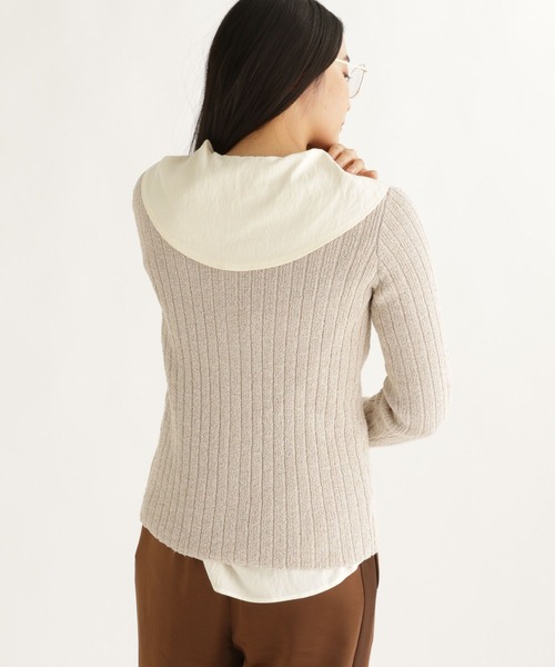 studio CLIP(スタディオクリップ)の「【daily CLIP】クリンプヤーンリブカーディガン(カーディガン/ボレロ・レディース・ベージュ/グレー・FREE)」の10枚目の写真