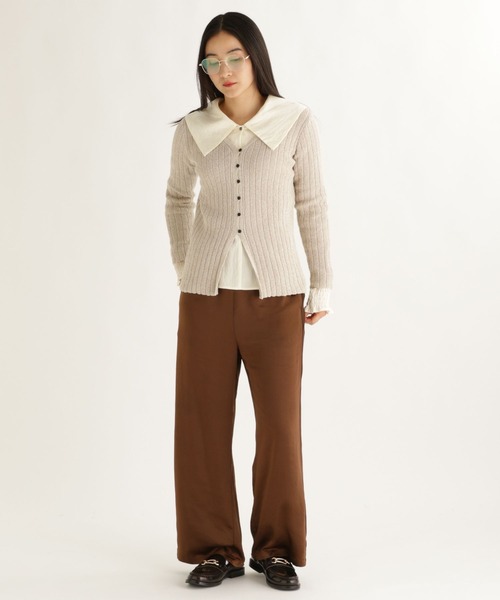 studio CLIP(スタディオクリップ)の「【daily CLIP】クリンプヤーンリブカーディガン(カーディガン/ボレロ・レディース・ベージュ/グレー・FREE)」の11枚目の写真