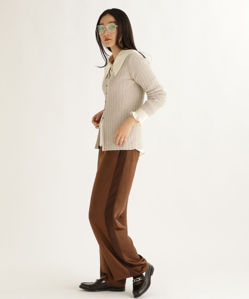 studio CLIP(スタディオクリップ)の「【daily CLIP】クリンプヤーンリブカーディガン(カーディガン/ボレロ・レディース・ベージュ/グレー・FREE)」の12枚目の写真