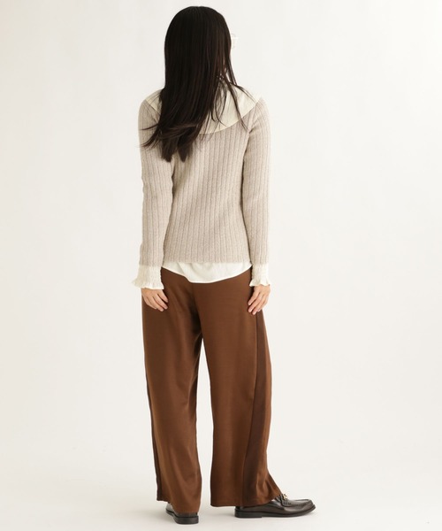 studio CLIP(スタディオクリップ)の「【daily CLIP】クリンプヤーンリブカーディガン(カーディガン/ボレロ・レディース・ベージュ/グレー・FREE)」の13枚目の写真