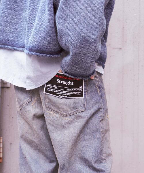 DAIRIKU(ダイリク)の「DAIRIKU / ダイリク×WILYWNKA Repair "Straight" Vintage Denim Pants(デニムパンツ・メンズ・ブルー系その他・MEDIUM)」の5枚目の写真