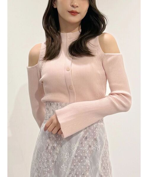 MERCURYDUO(マーキュリーデュオ)の「ケーブルパネルハイネックニット(ニット/セーター・レディース・ブラウン/ブラック/ベビーピンク・FREE)」の18枚目の写真