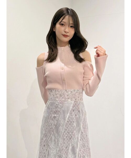 MERCURYDUO(マーキュリーデュオ)の「ケーブルパネルハイネックニット(ニット/セーター・レディース・ブラウン/ブラック/ベビーピンク・FREE)」の17枚目の写真