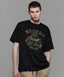 HEDER HELEN（ヘダーヘレン）の「MARIGOLD BLACK HALF-T（Tシャツ/カットソー）」