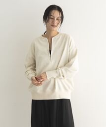 GARAGE OF GOOD CLOTHING | 【日本製】リブ付きファスナープルオーバー(スウェット)