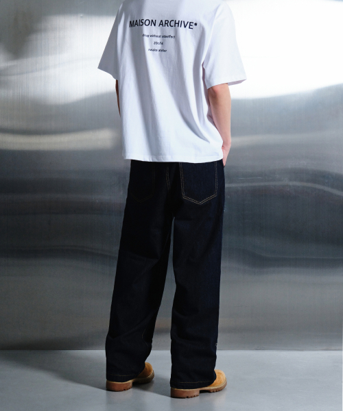 DWSE（ディーダブリューエスイー）の「ダブルニーデニムパンツ（インディゴ）（デニムパンツ・メンズ・その他・SMALL/MEDIUM/LARGE/X-LARGE）」の3枚目の写真