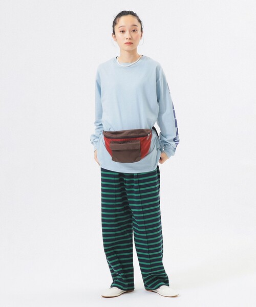 BEAMS BOY(ビームスボーイ)の「ロゴ ビッグ ロングスリーブ(Tシャツ/カットソー・レディース・ブラック/サックスブルー/オフホワイト・1/0)」の8枚目の写真
