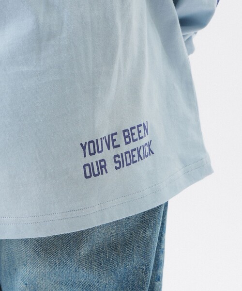 BEAMS BOY(ビームスボーイ)の「ロゴ ビッグ ロングスリーブ(Tシャツ/カットソー・レディース・ブラック/サックスブルー/オフホワイト・1/0)」の13枚目の写真