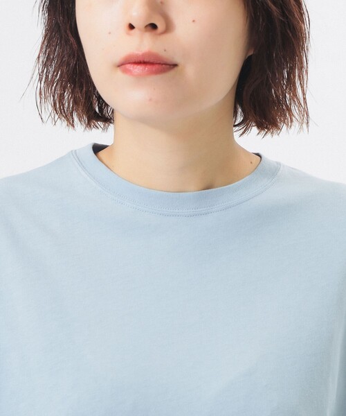 BEAMS BOY(ビームスボーイ)の「ロゴ ビッグ ロングスリーブ(Tシャツ/カットソー・レディース・ブラック/サックスブルー/オフホワイト・1/0)」の14枚目の写真