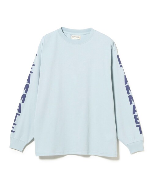 BEAMS BOY(ビームスボーイ)の「ロゴ ビッグ ロングスリーブ(Tシャツ/カットソー・レディース・ブラック/サックスブルー/オフホワイト・1/0)」の19枚目の写真