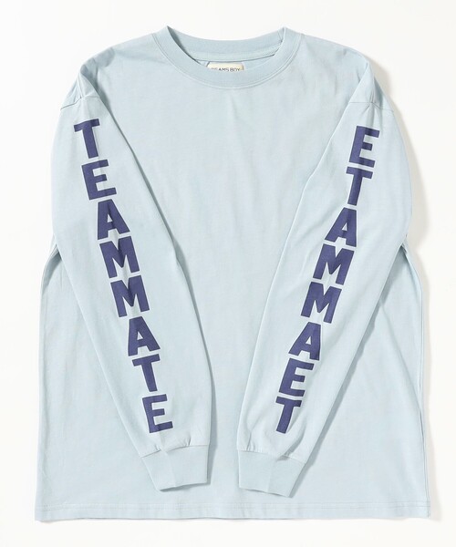 BEAMS BOY(ビームスボーイ)の「ロゴ ビッグ ロングスリーブ(Tシャツ/カットソー・レディース・ブラック/サックスブルー/オフホワイト・1/0)」の22枚目の写真