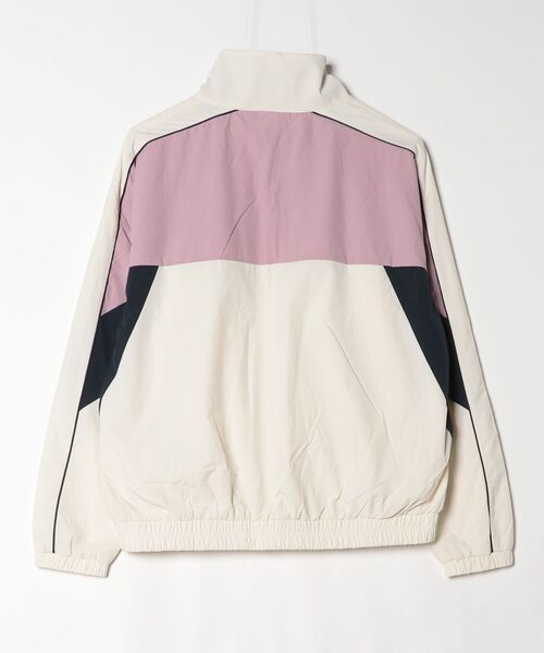 le coq sportif(ルコックスポルティフ)の「【はっ水】ナイロンワッシャーフルジップウィンドジャケット(ナイロンジャケット・レディース・ホワイト/グリーン・L/M/S/XL)」の16枚目の写真