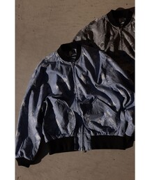Sports Blouson Newspaper Jacquard