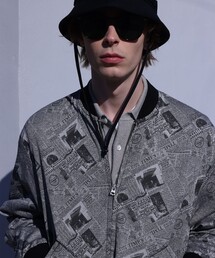 BEAMS PLUS(�r�[���X�v���X)��Sports Blouson Newspaper Jacquard(�u���]��)