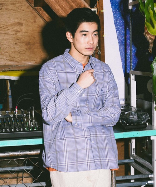 niko and...（ニコアンド）の「イージーケアカラミチェックシャツ（シャツ/ブラウス・メンズ・グリーン/アイボリー/ブラック/ブルー・MEDIUM/LARGE）」の16枚目の写真