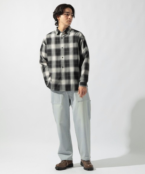 niko and...（ニコアンド）の「イージーケアカラミチェックシャツ（シャツ/ブラウス・メンズ・グリーン/アイボリー/ブラック/ブルー・MEDIUM/LARGE）」の19枚目の写真