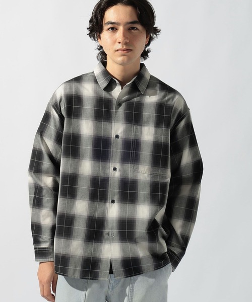 niko and...（ニコアンド）の「イージーケアカラミチェックシャツ（シャツ/ブラウス・メンズ・グリーン/アイボリー/ブラック/ブルー・MEDIUM/LARGE）」の20枚目の写真