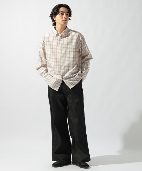 niko and...（ニコアンド）の「イージーケアカラミチェックシャツ（シャツ/ブラウス・メンズ・グリーン/アイボリー/ブラック/ブルー・MEDIUM/LARGE）」の21枚目の写真