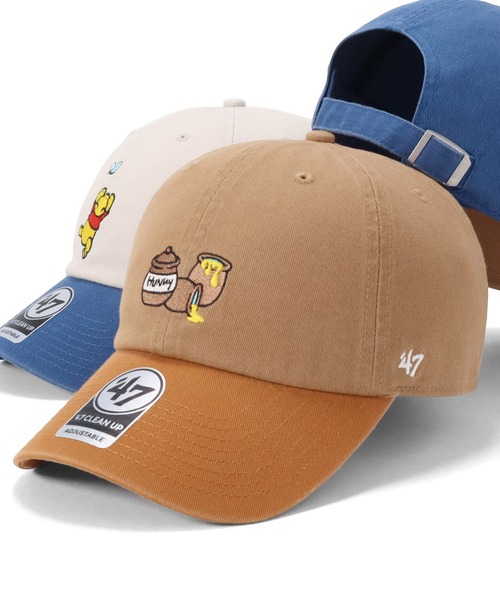 47BRANDフォーティーセブンキャップ CLEAN UP ディズニープーさん