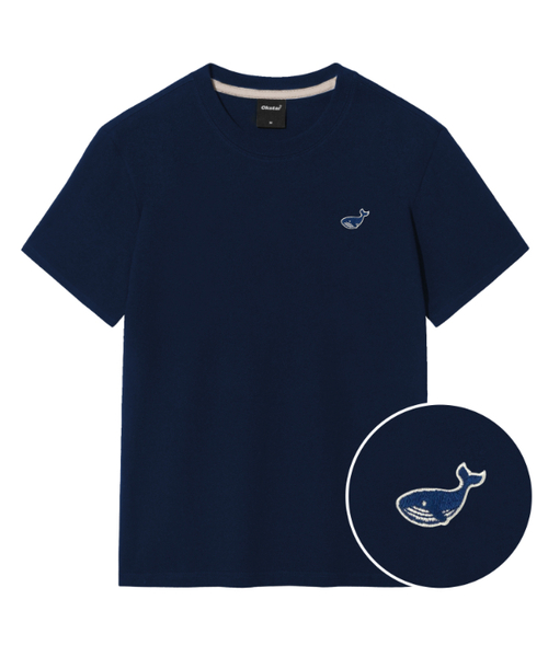 OKSTAR(オクスター)の「ミニウェール刺繍半袖(Tシャツ/カットソー・レディース・ホワイト/ライトグレー/ネイビー/ダークブルー/ダークグレー/グレー/ダークグリーン/クリーム/ブラック/カーキ/ライトベージュ・SMALL/MEDIUM/LARGE/X-LARGE/2XL/3XL/4XL)」の10枚目の写真