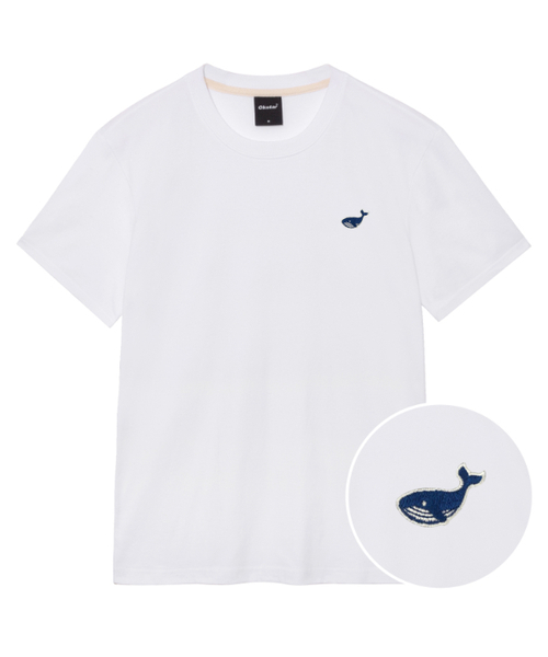 OKSTAR(オクスター)の「ミニウェール刺繍半袖(Tシャツ/カットソー・レディース・ホワイト/ライトグレー/ネイビー/ダークブルー/ダークグレー/グレー/ダークグリーン/クリーム/ブラック/カーキ/ライトベージュ・SMALL/MEDIUM/LARGE/X-LARGE/2XL/3XL/4XL)」の1枚目の写真
