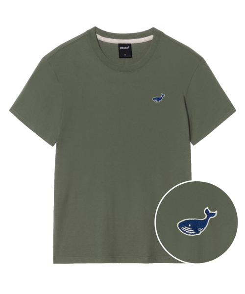 OKSTAR(オクスター)の「ミニウェール刺繍半袖(Tシャツ/カットソー・レディース・ホワイト/ライトグレー/ネイビー/ダークブルー/ダークグレー/グレー/ダークグリーン/クリーム/ブラック/カーキ/ライトベージュ・SMALL/MEDIUM/LARGE/X-LARGE/2XL/3XL/4XL)」の9枚目の写真