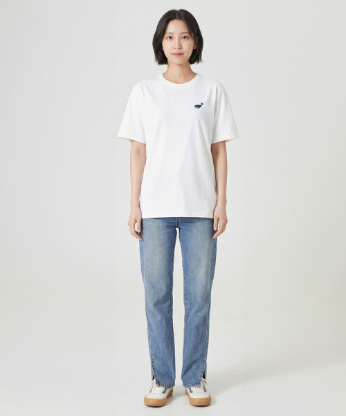 OKSTAR(オクスター)の「ミニウェール刺繍半袖(Tシャツ/カットソー・レディース・ホワイト/ライトグレー/ネイビー/ダークブルー/ダークグレー/グレー/ダークグリーン/クリーム/ブラック/カーキ/ライトベージュ・SMALL/MEDIUM/LARGE/X-LARGE/2XL/3XL/4XL)」の14枚目の写真