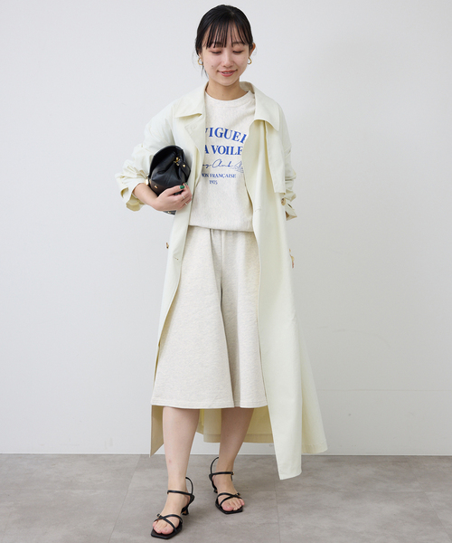 SLOBE IENA（スローブイエナ）の「《セットアップ対応可》スウェットハーフパンツ（スウェットパンツ・レディース・アイボリー/ネイビー・36/38）」の3枚目の写真