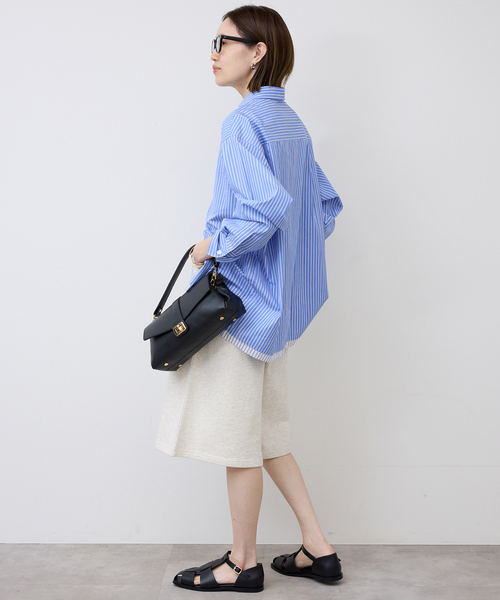 SLOBE IENA（スローブイエナ）の「《セットアップ対応可》スウェットハーフパンツ（スウェットパンツ・レディース・アイボリー/ネイビー・36/38）」の14枚目の写真