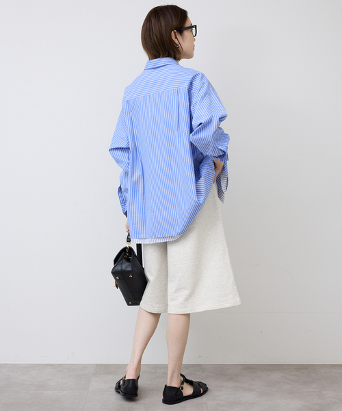 SLOBE IENA（スローブイエナ）の「《セットアップ対応可》スウェットハーフパンツ（スウェットパンツ・レディース・アイボリー/ネイビー・36/38）」の15枚目の写真