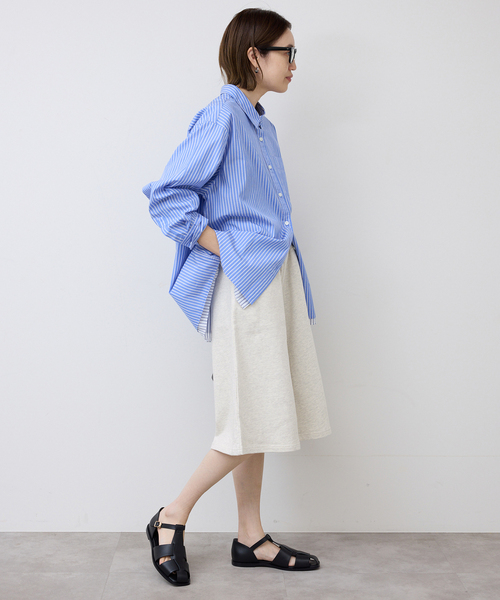 SLOBE IENA（スローブイエナ）の「《セットアップ対応可》スウェットハーフパンツ（スウェットパンツ・レディース・アイボリー/ネイビー・36/38）」の16枚目の写真