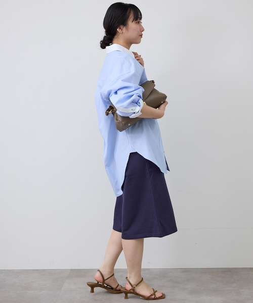 SLOBE IENA（スローブイエナ）の「《セットアップ対応可》スウェットハーフパンツ（スウェットパンツ・レディース・アイボリー/ネイビー・36/38）」の19枚目の写真