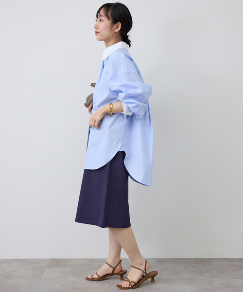 SLOBE IENA（スローブイエナ）の「《セットアップ対応可》スウェットハーフパンツ（スウェットパンツ・レディース・アイボリー/ネイビー・36/38）」の20枚目の写真