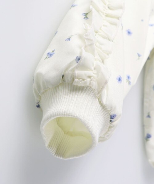 BRANSHES（ブランシェス）の「肩フリルシャーリングジャケット（その他アウター・キッズ・ネイビー/アイボリー・150/140/130/110/100/120）」の11枚目の写真